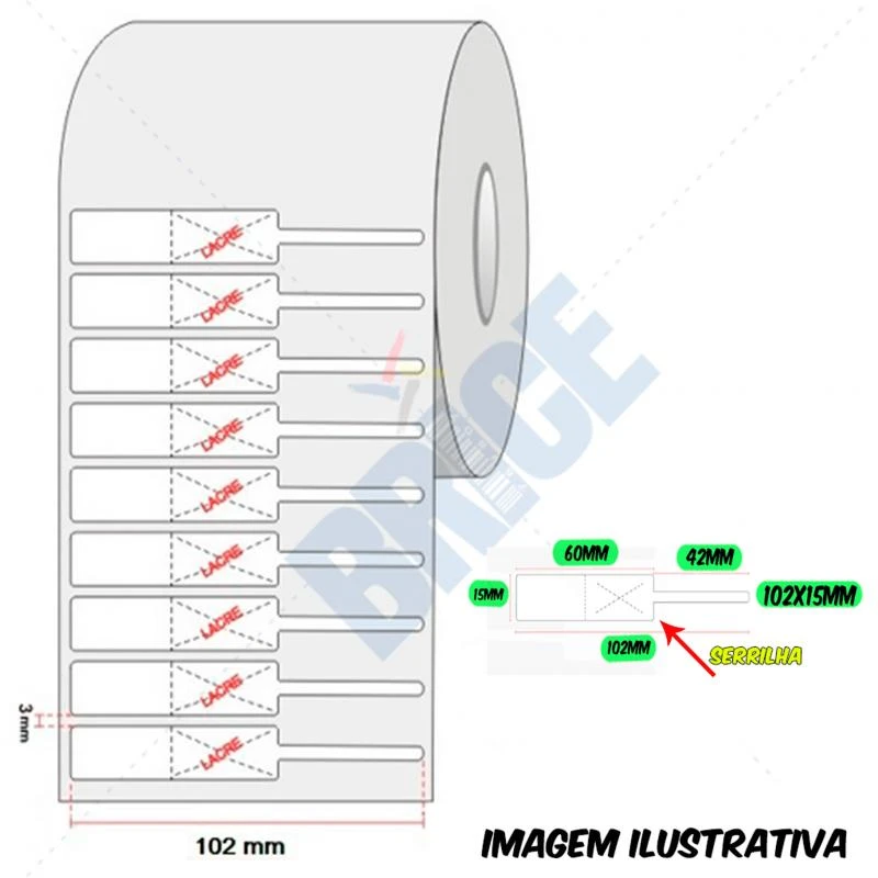 Imagem ilustrativa de Etiqueta Adesiva Para Vitrine De Produtos